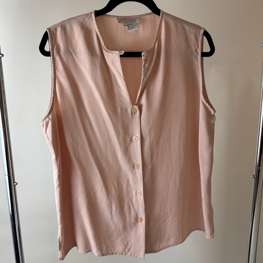 Vintage Silk Sleeveless Top